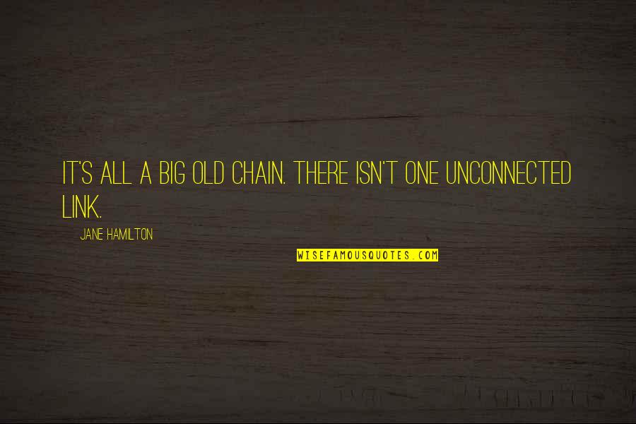 Adicto Anuel Quotes By Jane Hamilton: It's all a big old chain. There isn't Adicto Anuel Quotes By Jane Hamilton: It's all a big old chain. There isn't