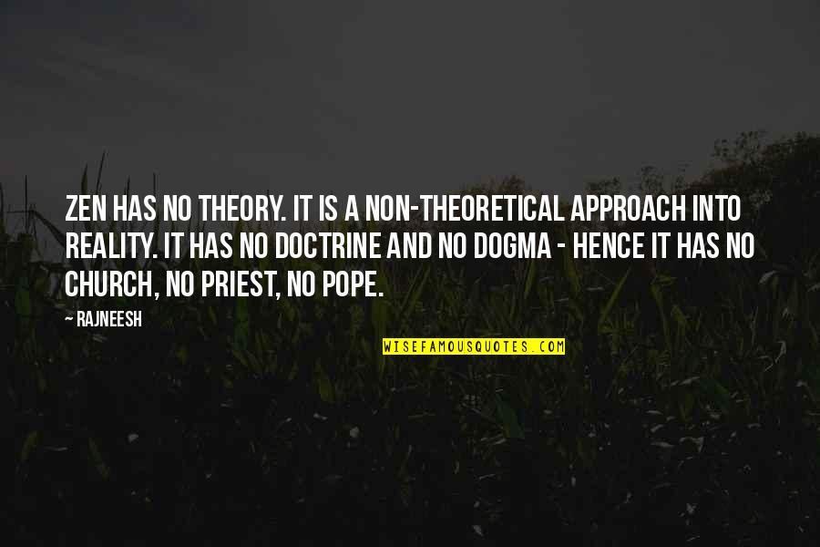 Adinkra Quotes By Rajneesh: Zen has no theory. It is a non-theoretical
