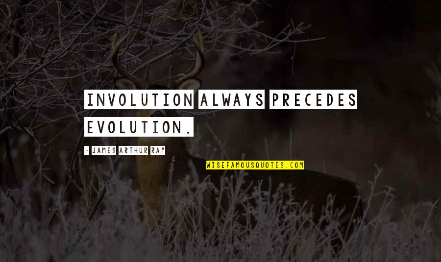 Aditionally Quotes By James Arthur Ray: Involution always precedes evolution.