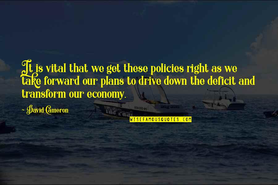 Adivasis Of India Quotes By David Cameron: It is vital that we get these policies Adivasis Of India Quotes By David Cameron: It is vital that we get these policies