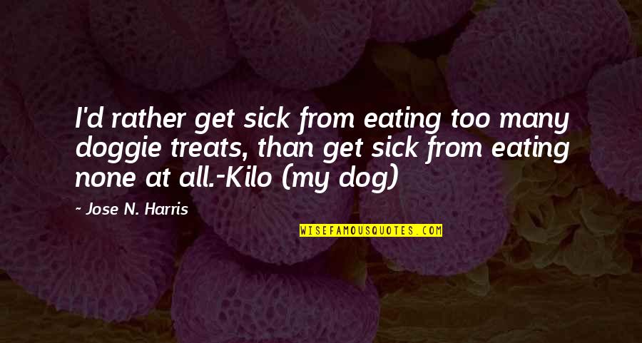 Adjaye Healthcare Quotes By Jose N. Harris: I'd rather get sick from eating too many