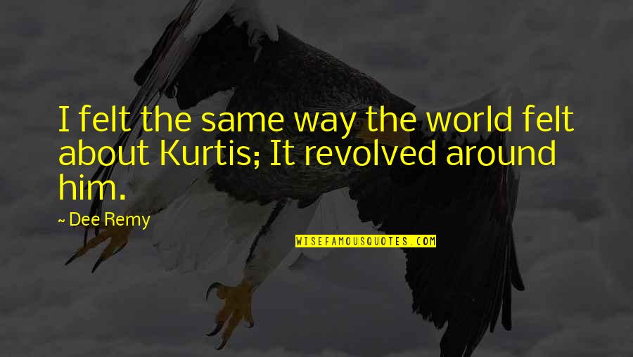 Adjie Pamungkas Quotes By Dee Remy: I felt the same way the world felt