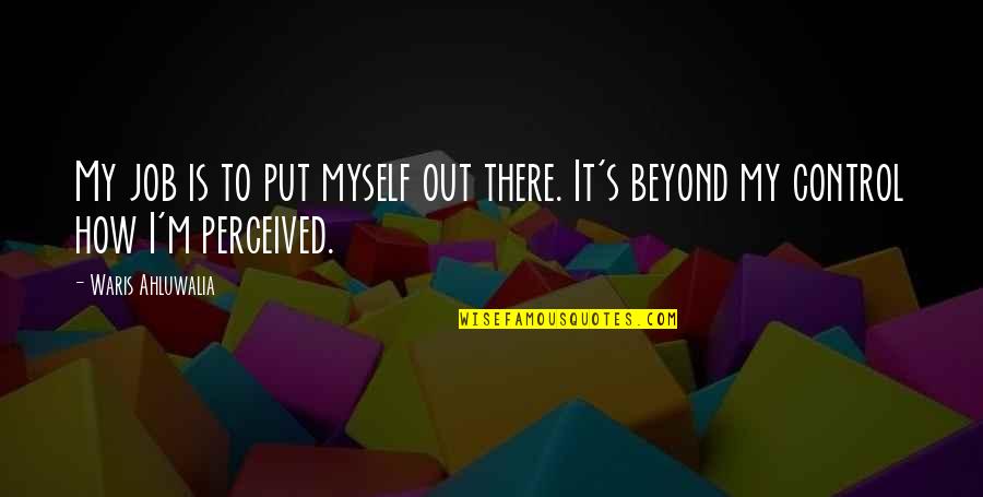 Adjudicatory Power Quotes By Waris Ahluwalia: My job is to put myself out there.