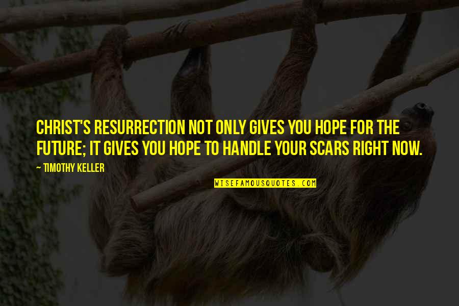 Admiration In A Sentence Quotes By Timothy Keller: Christ's resurrection not only gives you hope for