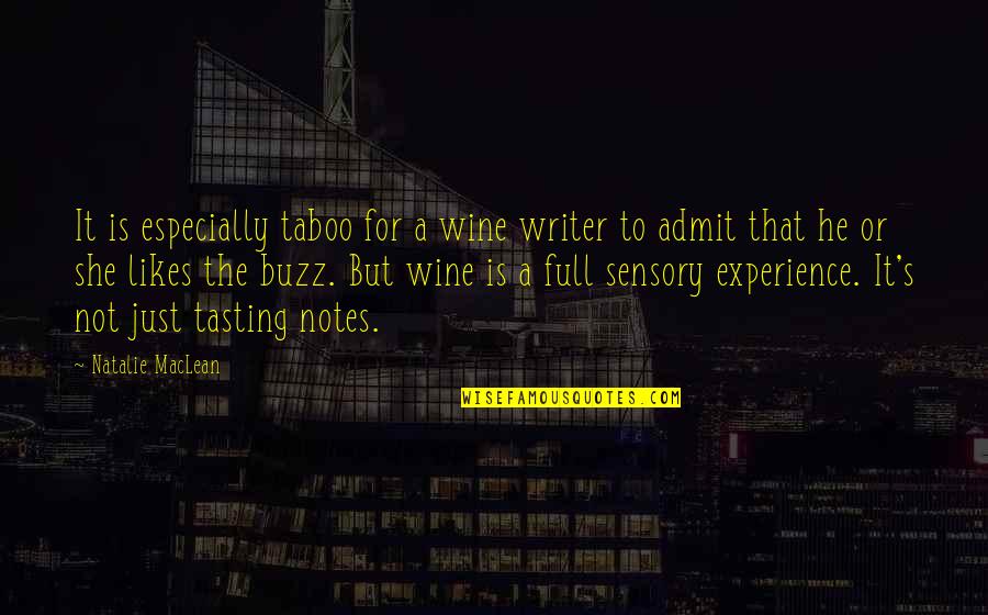 Admit It Quotes By Natalie MacLean: It is especially taboo for a wine writer