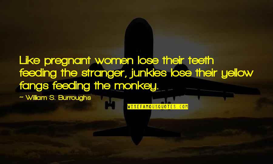 Adolescent Reproductive Health Quotes By William S. Burroughs: Like pregnant women lose their teeth feeding the