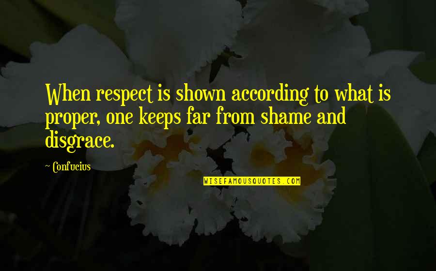 Adopt Street Dog Quotes By Confucius: When respect is shown according to what is Adopt Street Dog Quotes By Confucius: When respect is shown according to what is