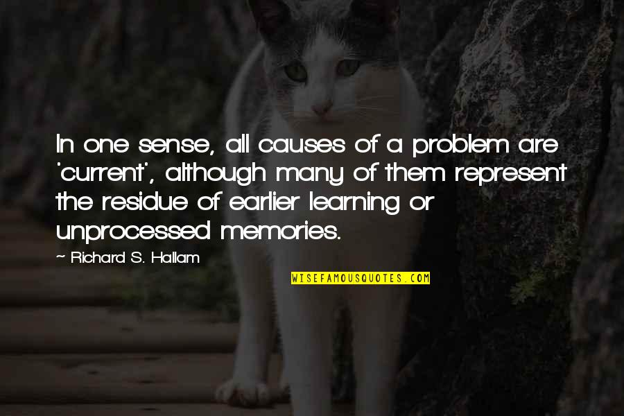 Adoptados Quotes By Richard S. Hallam: In one sense, all causes of a problem