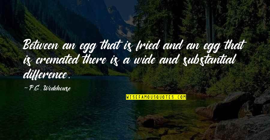 Adorability Synonym Quotes By P.G. Wodehouse: Between an egg that is fried and an