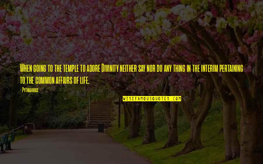 Adore Quotes By Pythagoras: When going to the temple to adore Divinity Adore Quotes By Pythagoras: When going to the temple to adore Divinity