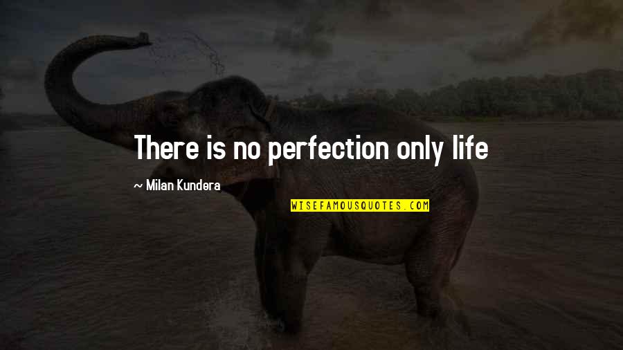 Adormecimiento De Los Pies Quotes By Milan Kundera: There is no perfection only life Adormecimiento De Los Pies Quotes By Milan Kundera: There is no perfection only life