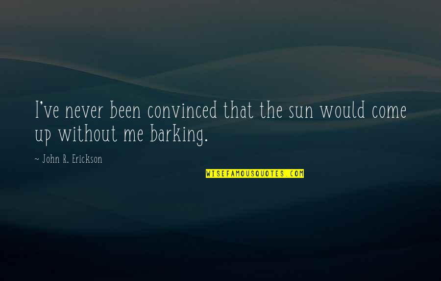 Adquirieron Significado Quotes By John R. Erickson: I've never been convinced that the sun would