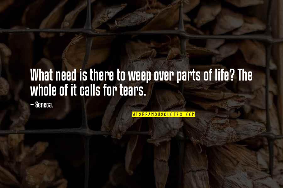 Adrastus Collection Quotes By Seneca.: What need is there to weep over parts