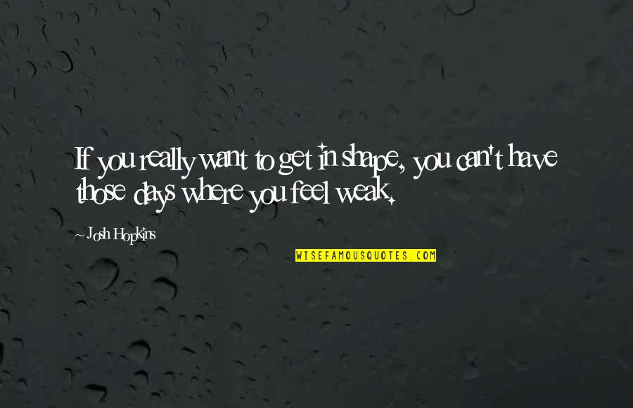 Adrastus Quotes By Josh Hopkins: If you really want to get in shape,