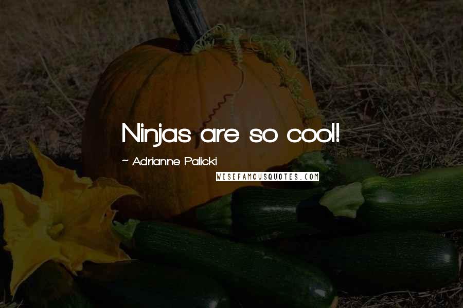 Adrianne Palicki quotes: Ninjas are so cool!