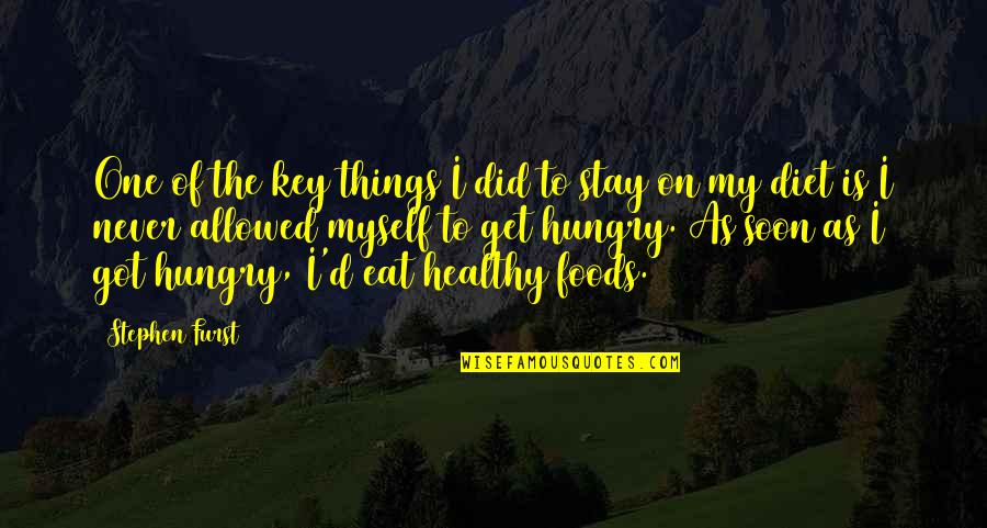 Adtr Picture Quotes By Stephen Furst: One of the key things I did to Adtr Picture Quotes By Stephen Furst: One of the key things I did to