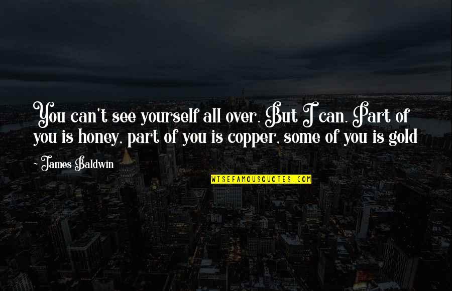 Adtr Song Lyric Quotes By James Baldwin: You can't see yourself all over. But I