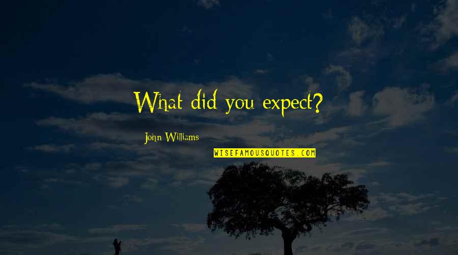 Advanced Office Quotes By John Williams: What did you expect? Advanced Office Quotes By John Williams: What did you expect?