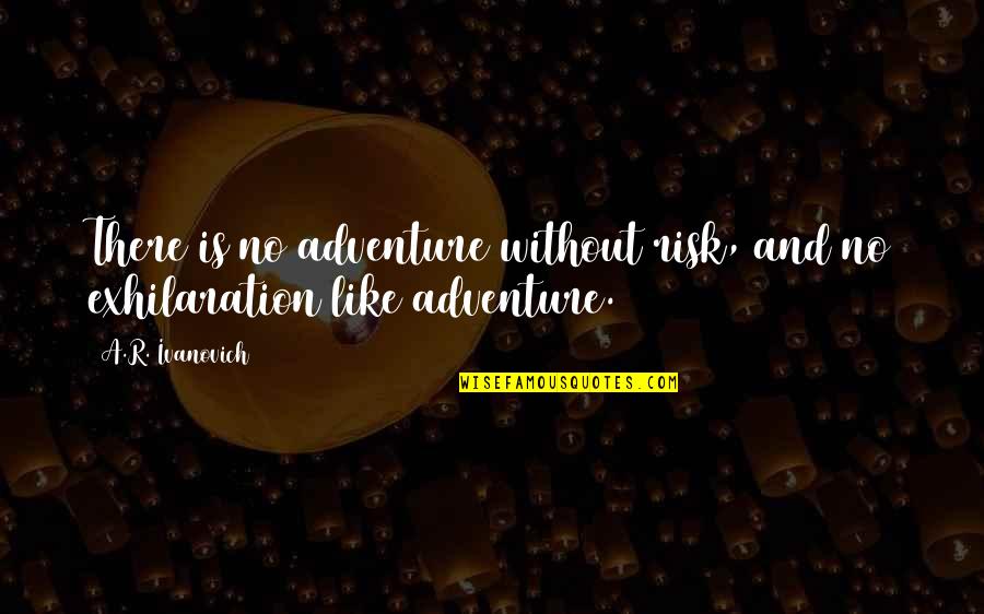 Adventure And Risk Quotes By A.R. Ivanovich: There is no adventure without risk, and no