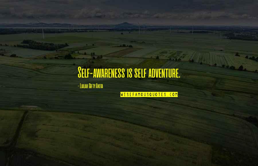 Adventure Soul Quotes By Lailah Gifty Akita: Self-awareness is self adventure. Adventure Soul Quotes By Lailah Gifty Akita: Self-awareness is self adventure.