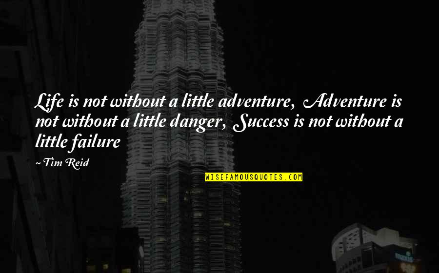 Adventure Success Quotes By Tim Reid: Life is not without a little adventure, Adventure