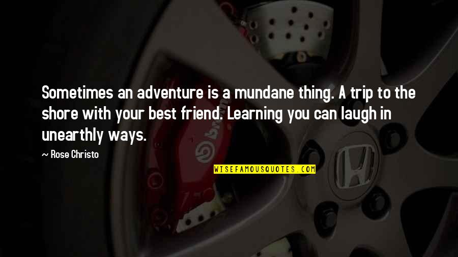 Adventure With Your Best Friend Quotes By Rose Christo: Sometimes an adventure is a mundane thing. A