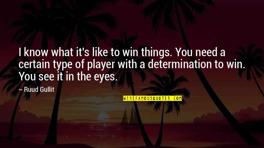 Aemon's Quotes By Ruud Gullit: I know what it's like to win things.