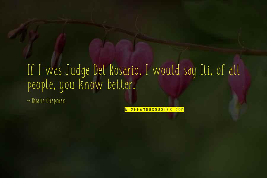 Aeolis Palus Quotes By Duane Chapman: If I was Judge Del Rosario, I would