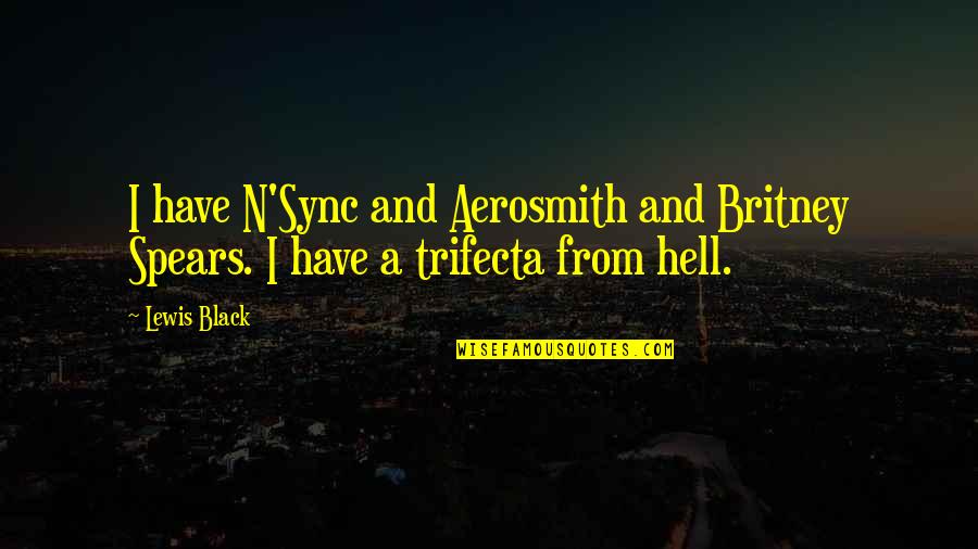 Aerosmith's Quotes By Lewis Black: I have N'Sync and Aerosmith and Britney Spears.