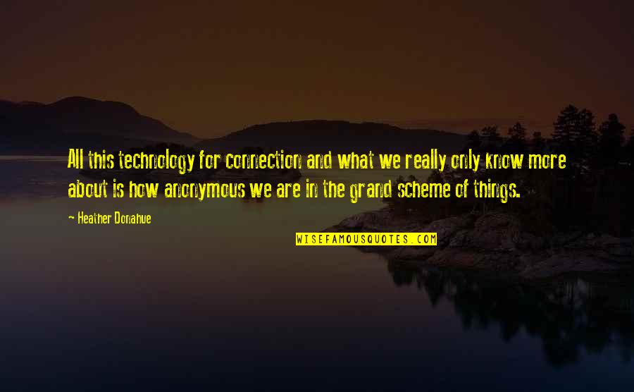 Aeschbacher Ag Quotes By Heather Donahue: All this technology for connection and what we Aeschbacher Ag Quotes By Heather Donahue: All this technology for connection and what we