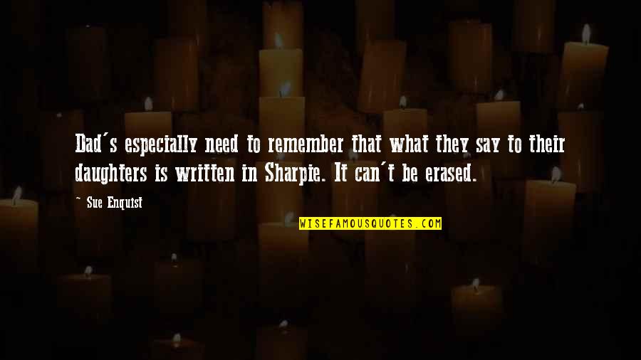 Aeschliman Painting Quotes By Sue Enquist: Dad's especially need to remember that what they Aeschliman Painting Quotes By Sue Enquist: Dad's especially need to remember that what they