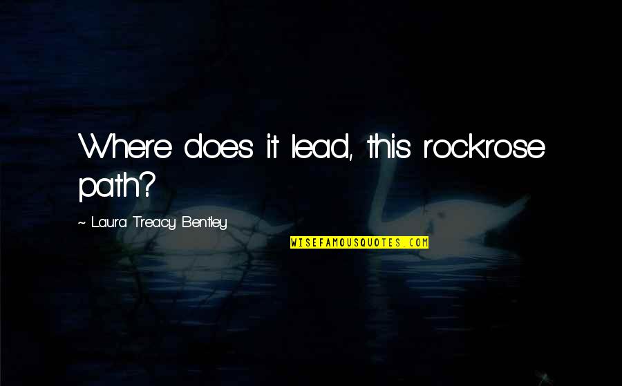 Aesthetic Mom Quotes By Laura Treacy Bentley: Where does it lead, this rockrose path?