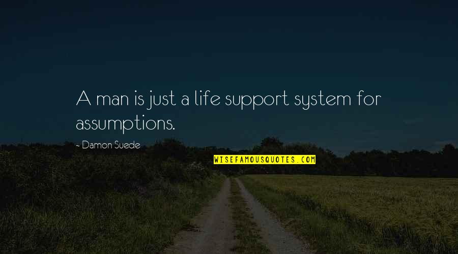 Afaceri Ardelene Quotes By Damon Suede: A man is just a life support system