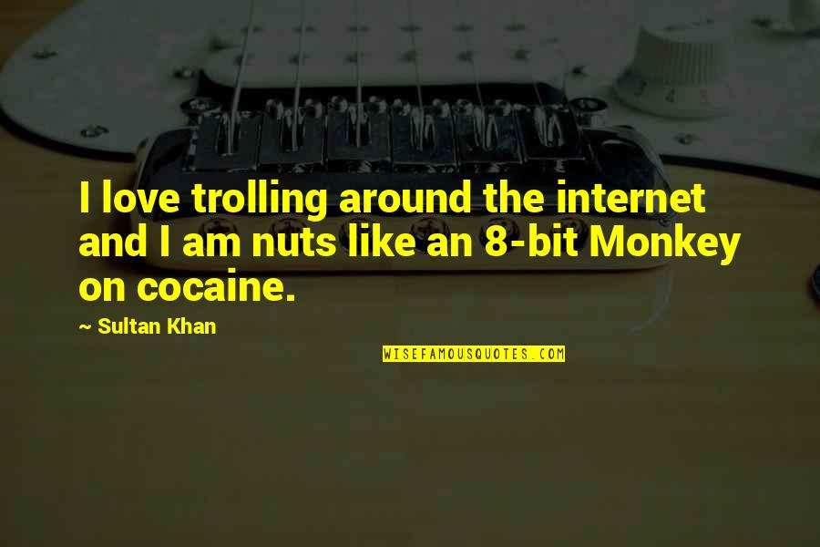 Afaire Quotes By Sultan Khan: I love trolling around the internet and I