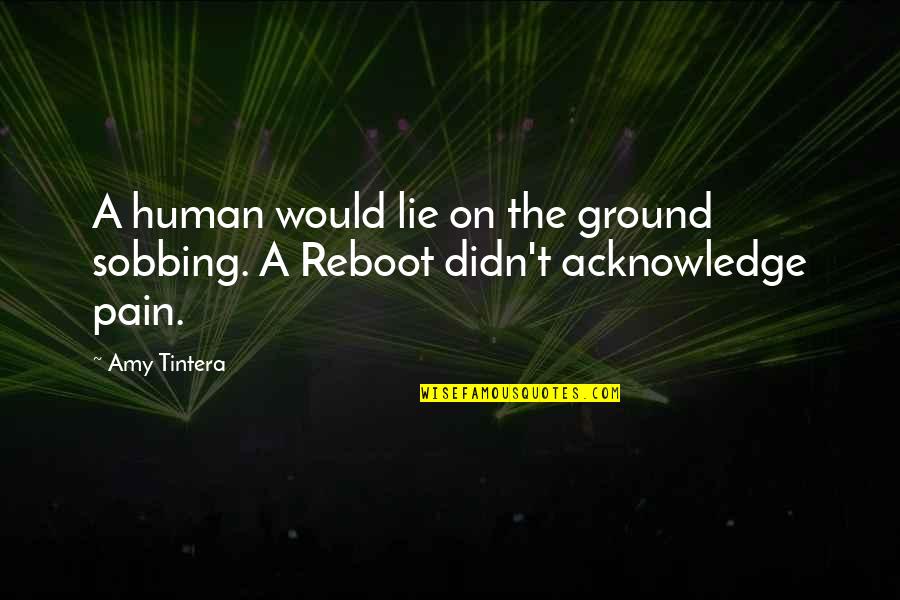 Afectuosa Significado Quotes By Amy Tintera: A human would lie on the ground sobbing.