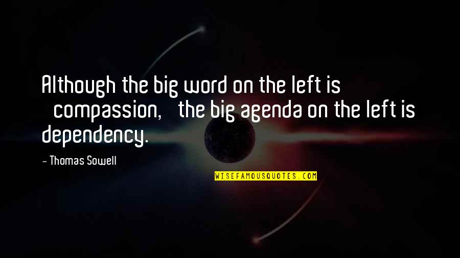 Affection Pic Quotes By Thomas Sowell: Although the big word on the left is