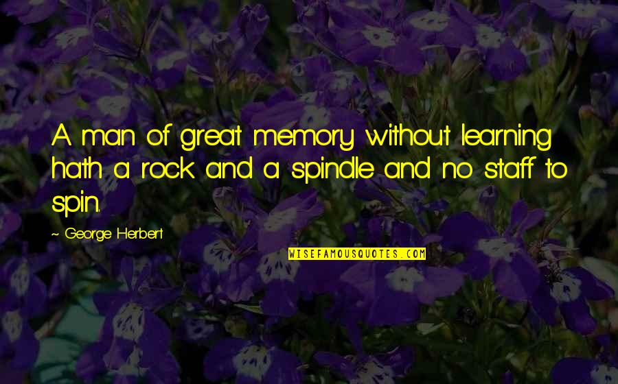 Affinare Sinonimo Quotes By George Herbert: A man of great memory without learning hath