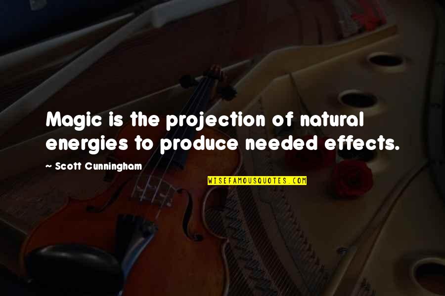 Afflerbach Group Quotes By Scott Cunningham: Magic is the projection of natural energies to