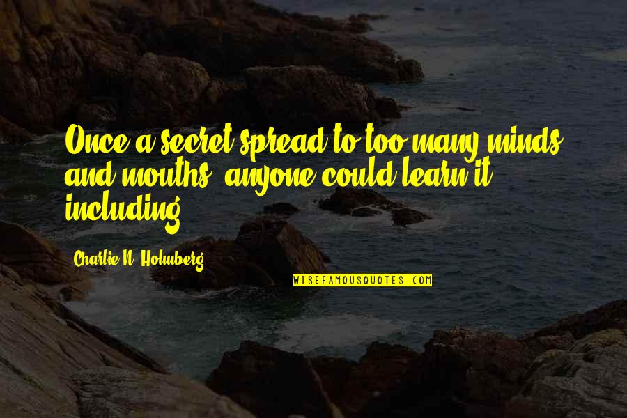Aficionados Crossword Quotes By Charlie N. Holmberg: Once a secret spread to too many minds Aficionados Crossword Quotes By Charlie N. Holmberg: Once a secret spread to too many minds