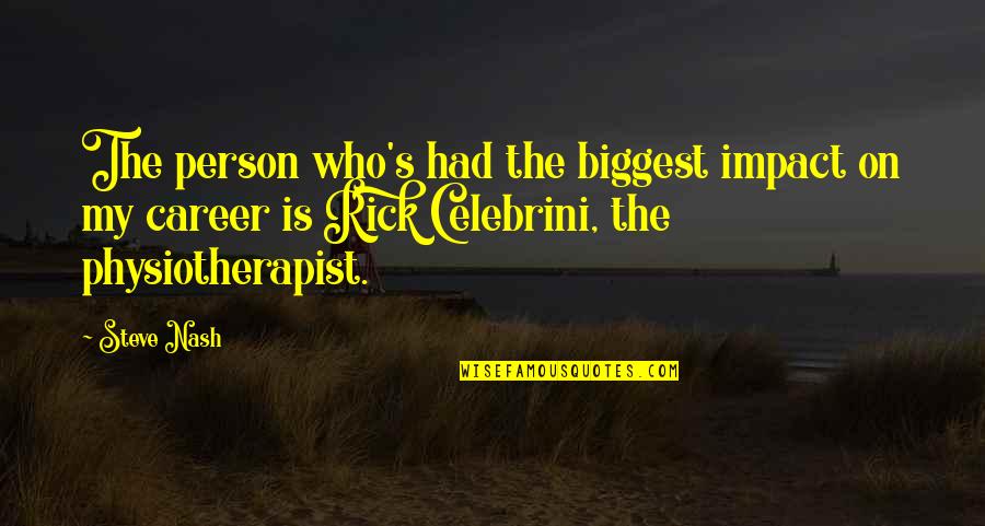 Afikpo North Quotes By Steve Nash: The person who's had the biggest impact on