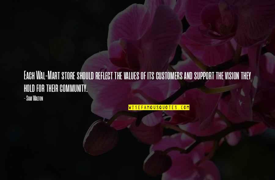 Afilado De Brocas Quotes By Sam Walton: Each Wal-Mart store should reflect the values of Afilado De Brocas Quotes By Sam Walton: Each Wal-Mart store should reflect the values of