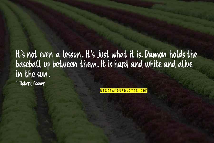 Afinidad Acuatica Quotes By Robert Coover: It's not even a lesson. It's just what Afinidad Acuatica Quotes By Robert Coover: It's not even a lesson. It's just what