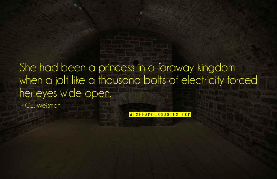 Afluencia Turistica Quotes By C.E. Weisman: She had been a princess in a faraway Afluencia Turistica Quotes By C.E. Weisman: She had been a princess in a faraway