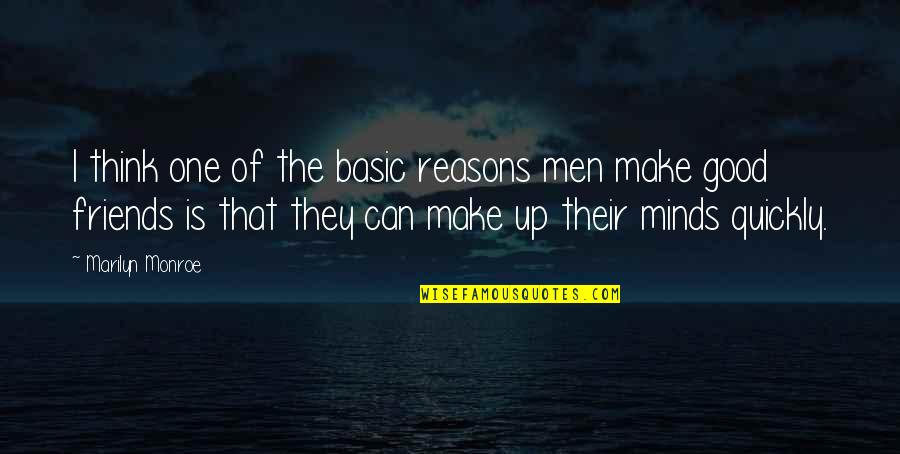 Aforo Aduanero Quotes By Marilyn Monroe: I think one of the basic reasons men