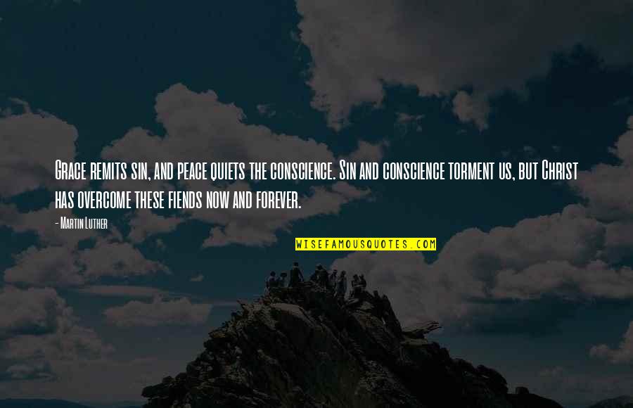 Afraid To Talk To You Quotes By Martin Luther: Grace remits sin, and peace quiets the conscience.