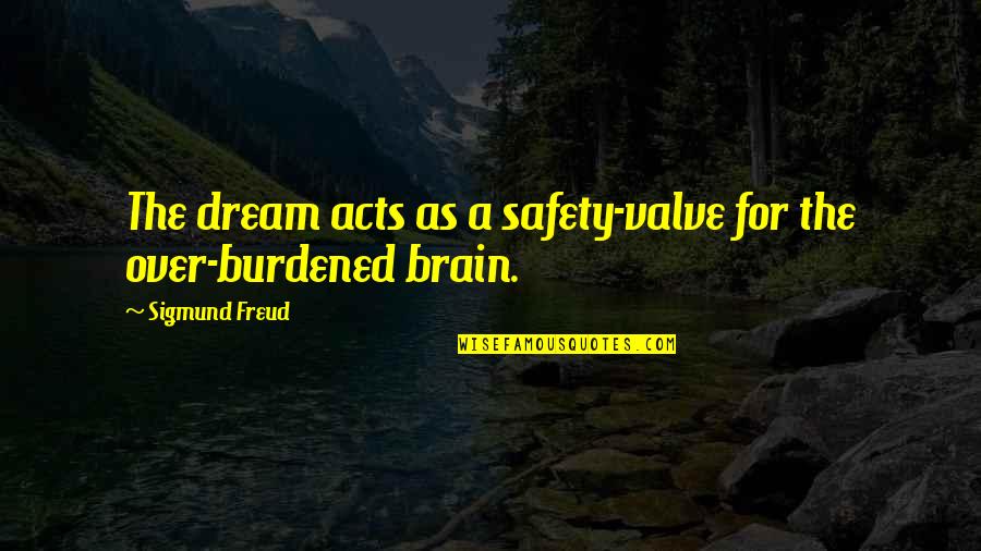 Africa Is The Future Quotes By Sigmund Freud: The dream acts as a safety-valve for the