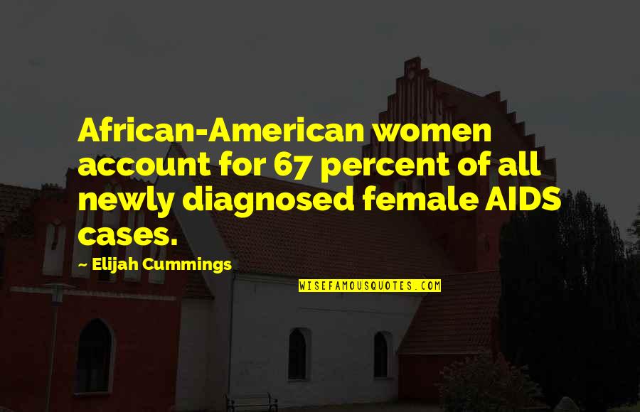 African American Quotes By Elijah Cummings: African-American women account for 67 percent of all