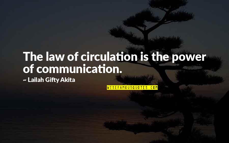 Afritickets Quotes By Lailah Gifty Akita: The law of circulation is the power of Afritickets Quotes By Lailah Gifty Akita: The law of circulation is the power of