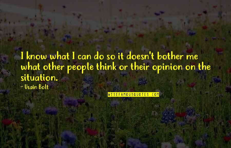 Afro Surrealist Paintings Quotes By Usain Bolt: I know what I can do so it Afro Surrealist Paintings Quotes By Usain Bolt: I know what I can do so it
