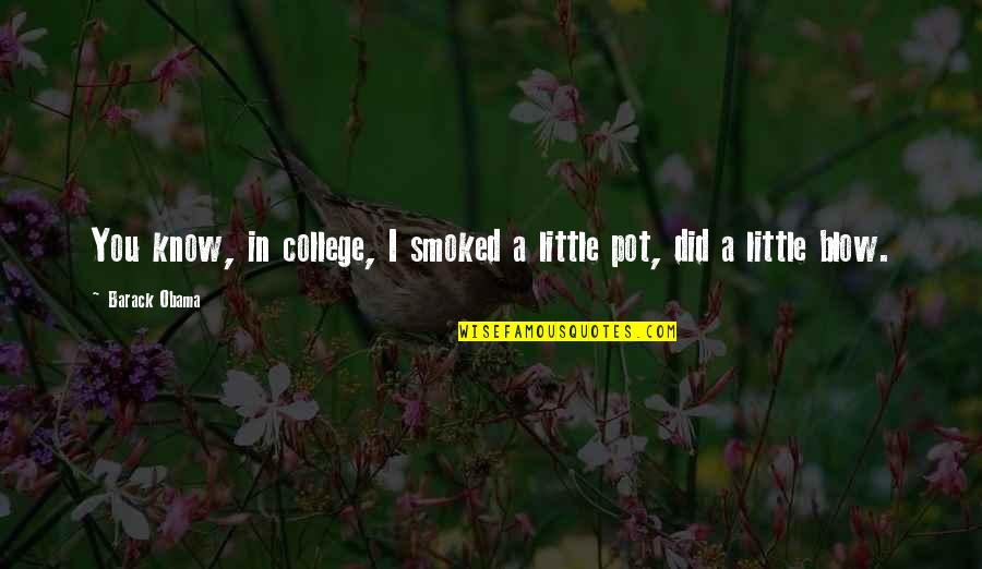 Afsaneh Najmabadi Quotes By Barack Obama: You know, in college, I smoked a little